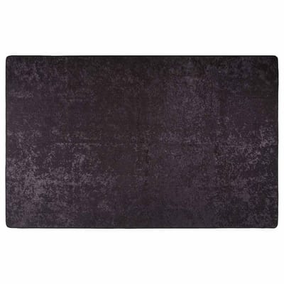 vidaXL - Vloerkleed - wasbaar - 80x150 - cm - antracietkleurig