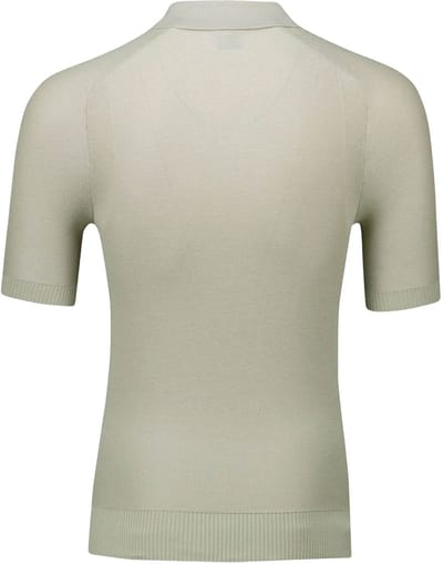 poloshirt Boss Orange kancello rits beige effen