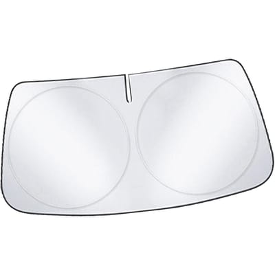Auto Zonnescherm Voorruit UV-bestendig Warmte-isolatie Opvouwbaar Voorruit Zonnescherm 140 X 70cm S white