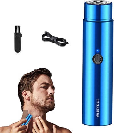 Mini Elektrisch Scheerapparaat - Draagbare Reis trimmer - Gladde Huid - Stille Krachtige Motor - 10.7 cm - Zwart