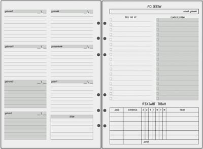Herbruikbare navulling voor wekelijkse planner A5 - Organisator met takenlijst, gewoontetracker en extra notitiepagina's voor school, gezin en ideeën