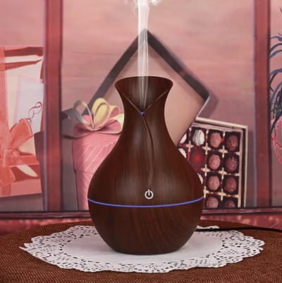 Estacks Luchtbevochtiger - Humidifier - Aroma Diffuser - Luchtbehandeling - Stoombevochtiger - Donker Grainwood
