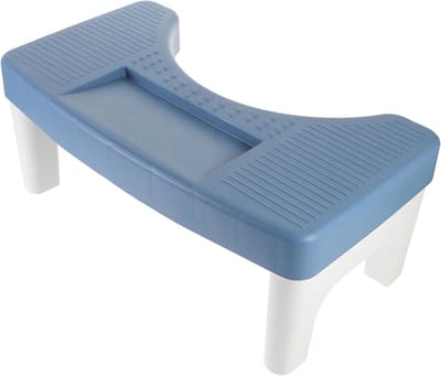 Toilet Voetsteun - Poep Krukje - Toilet Ergonomie - Antislip Bodem - 40x21x17cm - Blauw