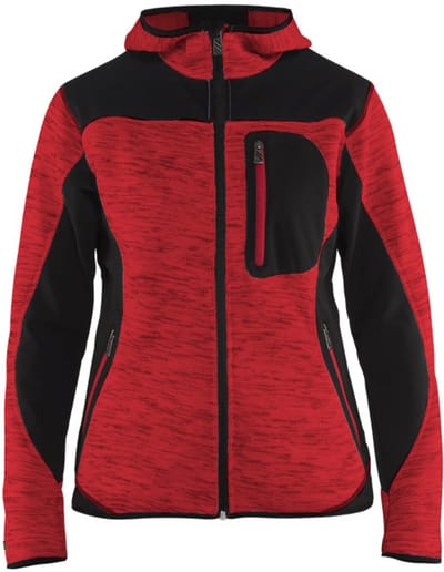 Blaklader Dames Vest met Softshell 4931-2117 - Rood/Zwart - XXL