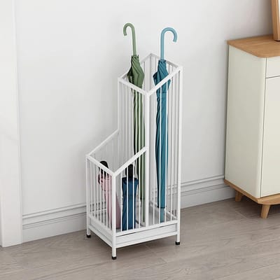 Paraplustandaard - Huis Entree - Droog Houden - Afneembare Drip Tray - 62 cm Hoog - Zwart