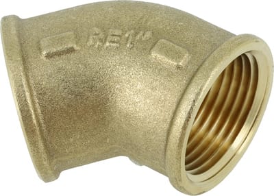 Bonfix messing Bocht 45� - 1 - binnendraad
