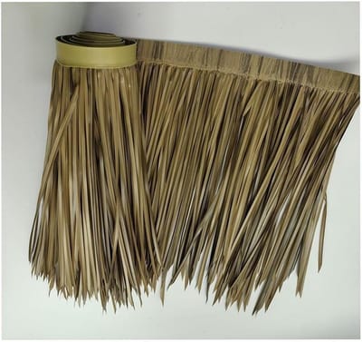 Synthetische Rieten Dakbedekking - Nep Palm Rieten - Decoratief Gebruik - Hoge Kwaliteit PE Materiaal - 0.5x8m - Geel