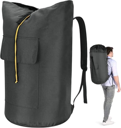 Waszak Voor Op Reis, Vuile Was, XXL, 115 Liter, Waterdicht, Met 2 Gevoerde Schouderbanden, Opvouwbare Opbergzak, Kledingtas, Plundry Bag Rugzak