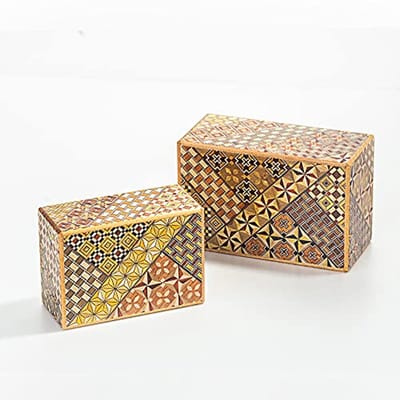 Houten Puzzeldoos - Geheime Doos - Unieke Opslag - 27 Stappen - 5 Sun - Houtpatroon