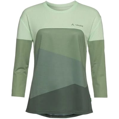 Vaude Bike Moab V T-shirt Met 3/4 Mouw Groen 36 Vrouw