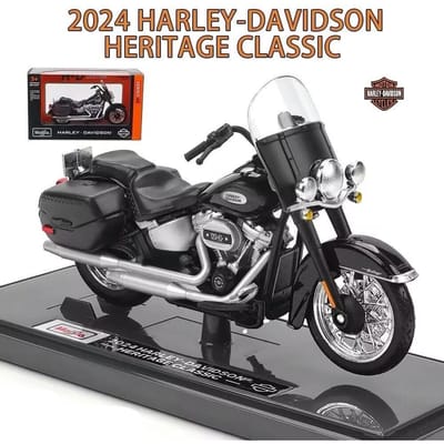 Maisto 1:18 Harley Davidson Heritage Classic Legering Vrijetijds Motorfiets Model Diecast Straat Sport Motorfiets Model Kinder Speelgoed Cadeau
