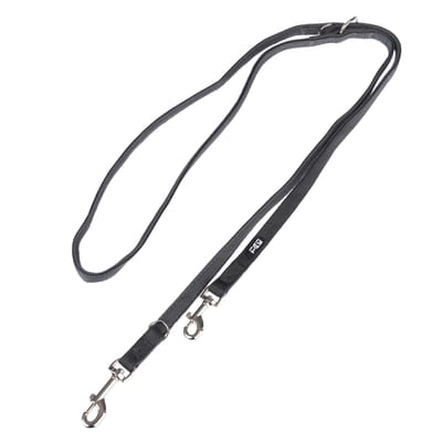 TIAKI Hondenlijn Mesh, antraciet - 200 cm lang, 15 mm breed