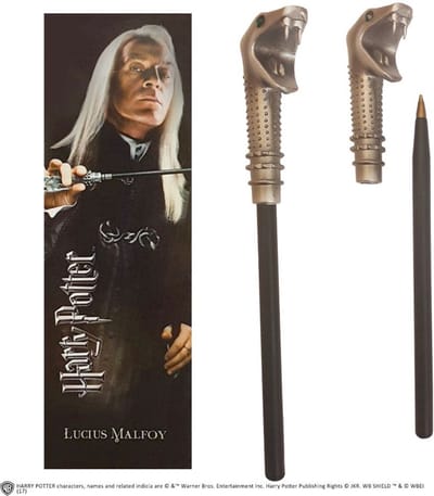 The Noble Collection Harry Potter Pen en bladwijzerset Lucius Malfoy Multicolours