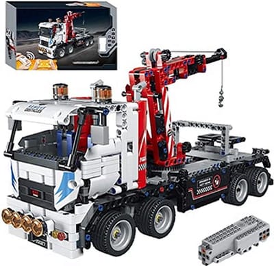 Mould King 15027 - Mobiele Kraanwagen - vrachtwagen speelgoed - bestuurbare vrachtwagen
