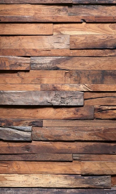Fotobehang - Wooden Wall 150x250cm - Vliesbehang