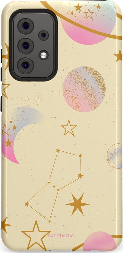 Casetastic Hoesje Geschikt voor Samsung A52 (4G/5G/s) - Stijlvolle Beschermende Duo-layer Case - Zomerse nacht