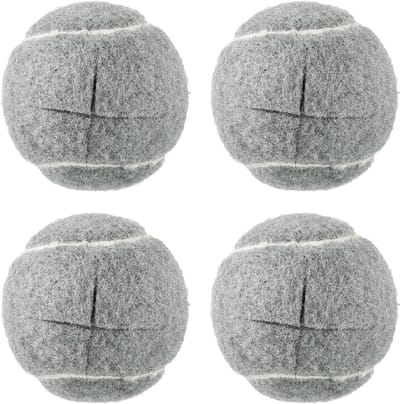 Meubelpoten Tennisballen - Glijders Vilt - Vloer Beschermen - Zacht Rubber Vilt - 4 Stuks - Grijs