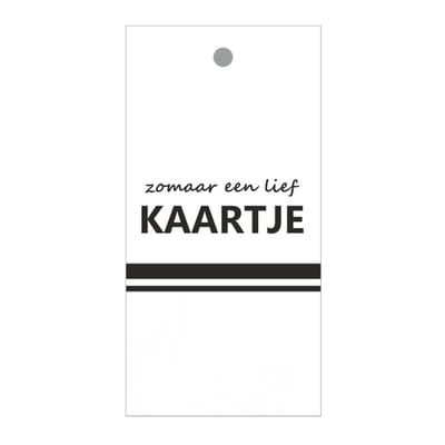 Luxe Bloemenkaartje - Wenskaartje - Cadeaukaart - Wit - Zomaar - Met boorgaatje - 20 Stuks