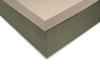 Zohome Satinado Hoeslaken - Tweepersoons - Katoensatijn - 140x200cm - Beige
