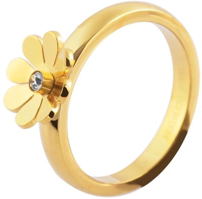 AKZENT Akzent dames ring Sarinya, goudkleurig, Ionenplattierung