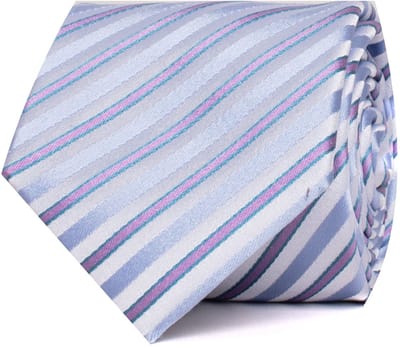 TRESANTI | ESTE | Zijden stropdas strepen | Multi pastel