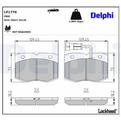 Remblokset DELPHI LP1776