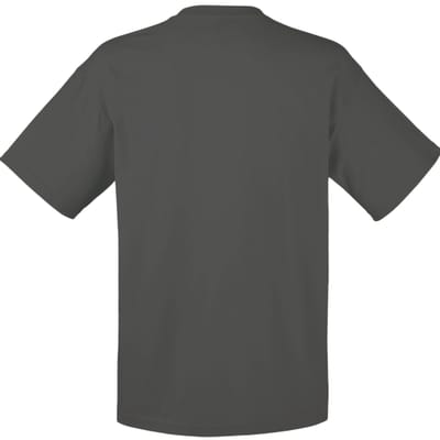 Fruit Of The Loom Heren Valuegewicht V-hals, T-shirt met korte mouwen. (Licht Graphite)