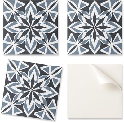 PVC-tegels met een motief, eenvoudige decoratie voor de eetkamer, geometrische symmetrie, 20x20x20 cm