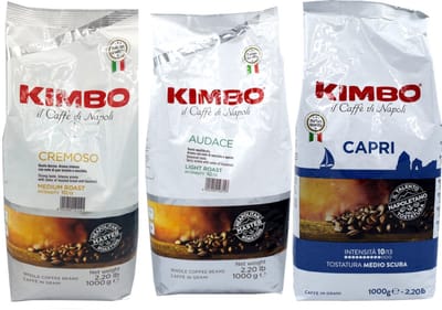 Kimbo Proefpakket - Armonico Capri Cremoso - 3 x 1kg - Koffiebonen