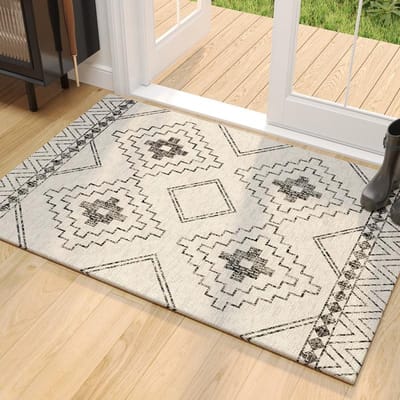 Vloermat Entree Deur Vloermat Nieuwe Veegt, Wast en Vlekbestendige Entree Mat Entree Deurmat Entree Mat Deur Tapijt 50x80cm