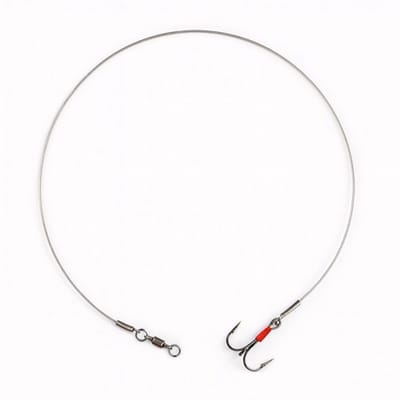Predox Treble Trace 13,5 kg 40 cm - sterke kant-en-klare roofvistakel met dreg Maat 2/0