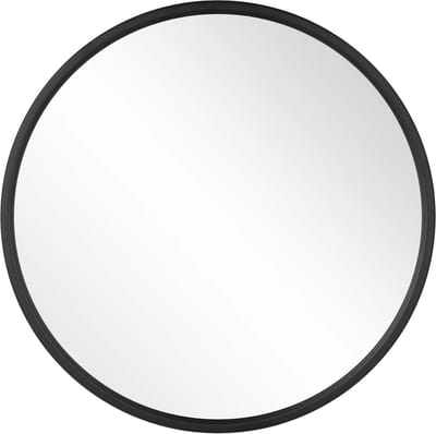 Moderne Ronde Spiegel - Voor Badkamer, Slaapkamer, Woonkamer en Hal - Luxe Wandspiegel met Gouden Metalen Frame en Ophangbevestiging - 40x40cm