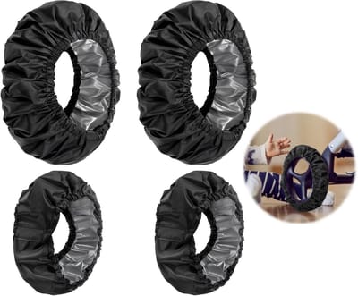 Dailygoods - Set van 4 Wielhoezen voor Kinderwagens