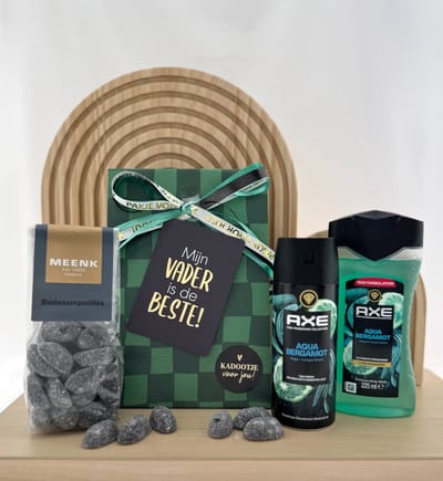 Vaderdag •Cadeaupakket Papa• Axe Bergamot - Cadeau voor Mannen - Perfect Gifts
