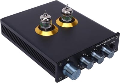 Vacuümbuis Voorversterker - Hifi Stereo Hoofdversterker - Muziek Luisteren - Ruisarm JRC5532DD - EU-stekker - Zwart