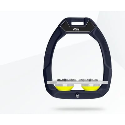 Platte Ultra Grip Veiligheidsneusriem Bruin/Grijs/Geel Flex-On Safe-On