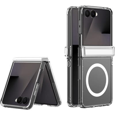 Dux Ducis Clin Hoesje Geschikt voor Samsung Galaxy Z Flip 8 | Compatibel met MagSafe / Qi2 | Back Cover | Schokbestendig | Transparant