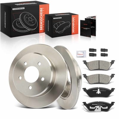 Frankberg 2x remschijven 4x remblokken achteras voor Chrysler