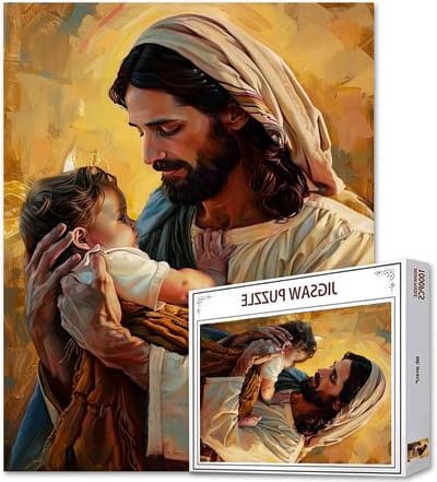 Jezus Legpuzzel - Religieuze Puzzel Christelijke Puzzel - Ontspannende Activiteit - Gerecycled Karton - 1000 Stukjes - Kleurrijk