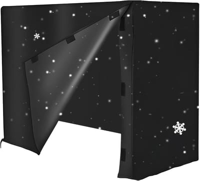 Houtstapel Hoes - Brandhout Opslag - Bescherming Buiten - Waterdicht UV-bestendig - 121x61x107cm - Zwart