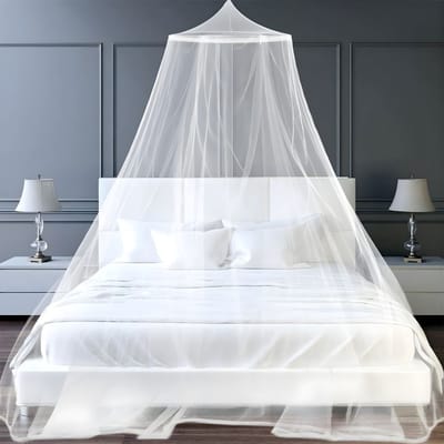 DnA® Klamboe - Klamboe 2 Persoons - Klamboe 1 Persoons - Klamboe Baby - Klamboes - Wit - 60cm x 250cm x 1050cm