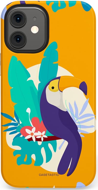 Casetastic Hoesje Geschikt voor Apple iPhone 12 Mini - Stijlvolle Beschermende Duo-layer Case - Toeceaan