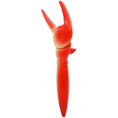 Stylo à bille à pince en forme de patte de homard, joli et intéressant, cadeau amusant pour enfants, fournitures scolaires, marteau en plastique, stylo neutre, papeterie de bureau red