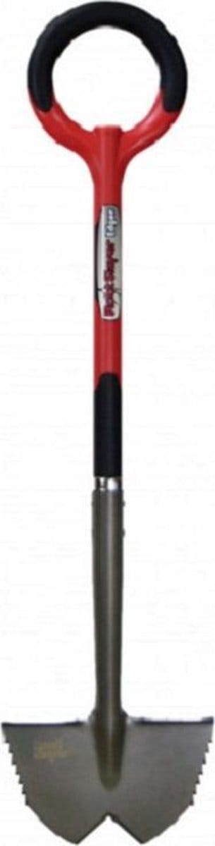 Root Slayer Edger, Halvemaanvormige tuinschep met vlijmscherpe messen - tuingereedschap, tuinschop, bats, spade, schep, schop,