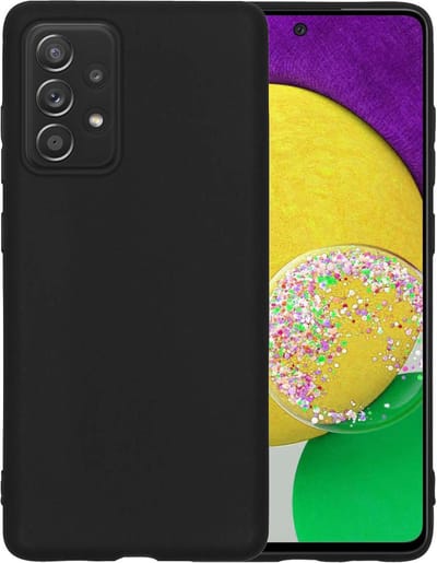Hoesje - Geschikt voor Samsung Galaxy A52s 5G - Sterk & Shockproof - Hoes Cover - Siliconen Case - Telefoonhoesjes - Zwart