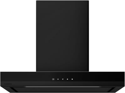 Klarstein Afzuigkap Velaire 60 cm - 600 m³/u luchtstroom, A++ energieklasse, touchbediening, LED, stil, wandmontage, recirculatie en afvoer, inclusief filter, keukenafzuigkap, zwart - voor Keuken - Afzuiging - Dampkap - Wasemkap