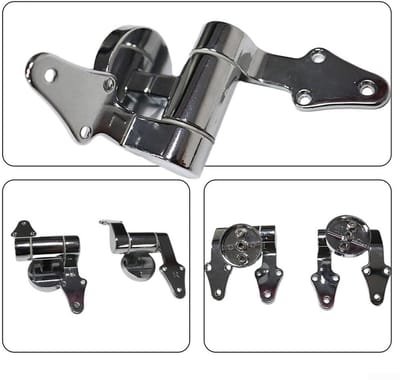 Dailygoods- Toilet Scharnier Stevig - Zinklegering - Vervangingsaccessoires - Langzaam Verlagend - Dempingskracht - Antishock Effect - Toiletdekselscharnier