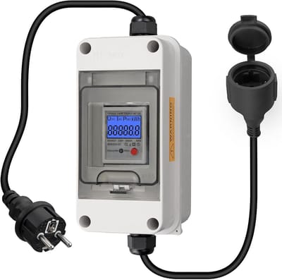 Digitale Elektriciteitsmeter met Geheugen en Resetteller - Realtime Stroomverbruik Meten
