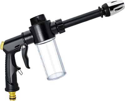 Schuimsproeier Hogedruk - Zeepdispenser - Auto Reinigen - Robuuste Constructie - 305 x 14 cm - Zwart