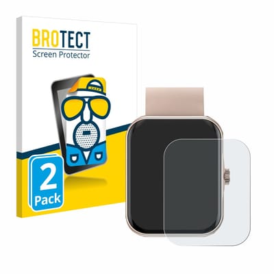 BROTECT - Screenprotector voor Mutoy Smartwatch 1.83" - Folie Beschermfolie matte 2 Stuks